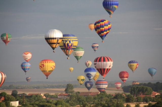 Bouquet de montgolfières
